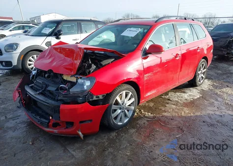 2014 Volkswagen Jetta Sportwagen 2.0L Tdi z USA, uszkodzony, nr VIN 3VWPL7AJ2EM600428